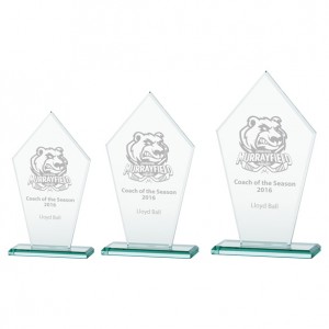 VICTORY JADE GLASS AWARD - 215MM - AVAILABLE IN 3 SIZES